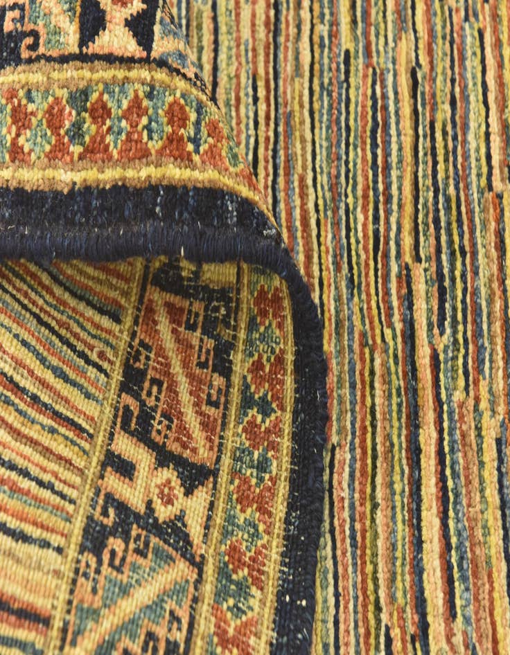 Detail image of  3' 6 x 4' 10  Hand Knotted Kashkuli Gabbeh Wool Rug
