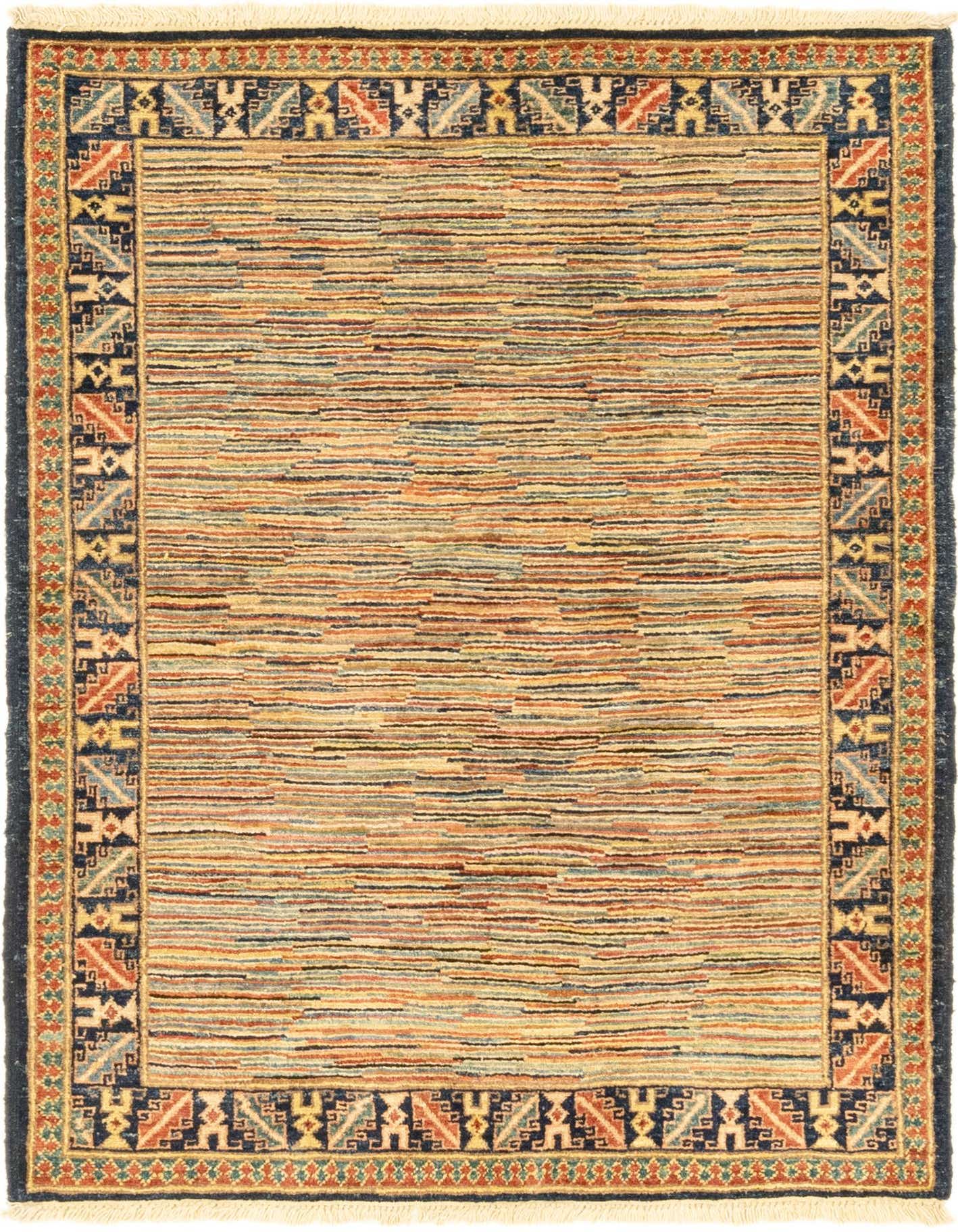 Primary image  3' 6 x 4' 10  Hand Knotted Kashkuli Gabbeh Wool Rug