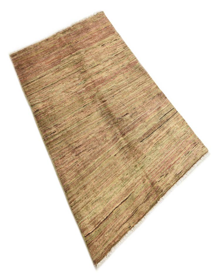 Detail image of  3' 2 x 4' 7  Hand Knotted Kashkuli Gabbeh Wool Rug