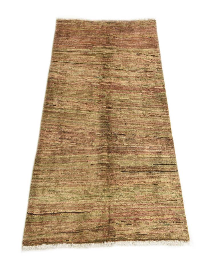 Detail image of  3' 2 x 4' 7  Hand Knotted Kashkuli Gabbeh Wool Rug