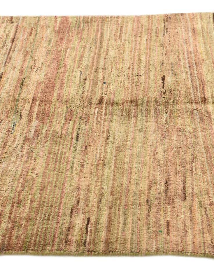 Detail image of  3' 2 x 4' 7  Hand Knotted Kashkuli Gabbeh Wool Rug