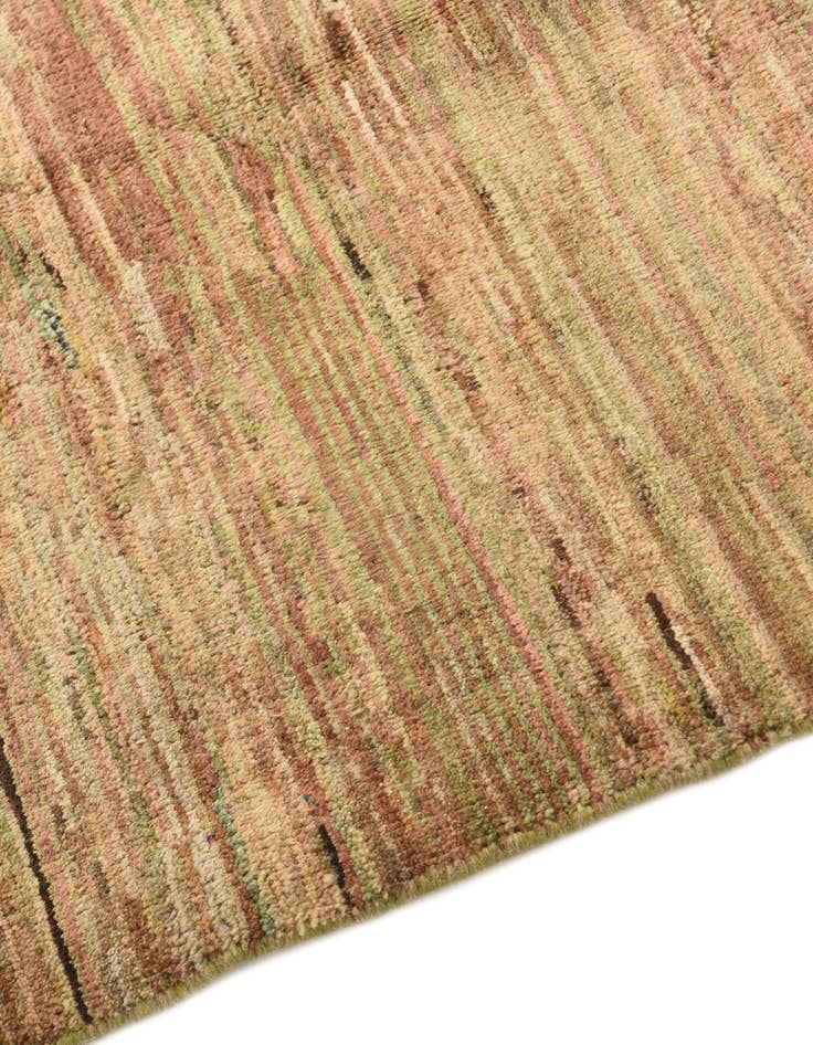 Detail image of  3' 2 x 4' 7  Hand Knotted Kashkuli Gabbeh Wool Rug