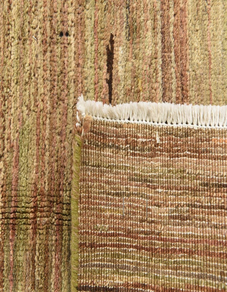 Detail image of  3' 2 x 4' 7  Hand Knotted Kashkuli Gabbeh Wool Rug