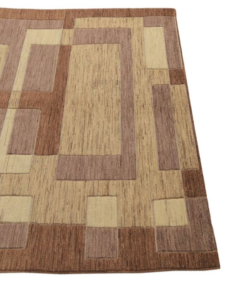 Detail image of  5' 1 x 6' 6  Hand Knotted Kashkuli Gabbeh Rug