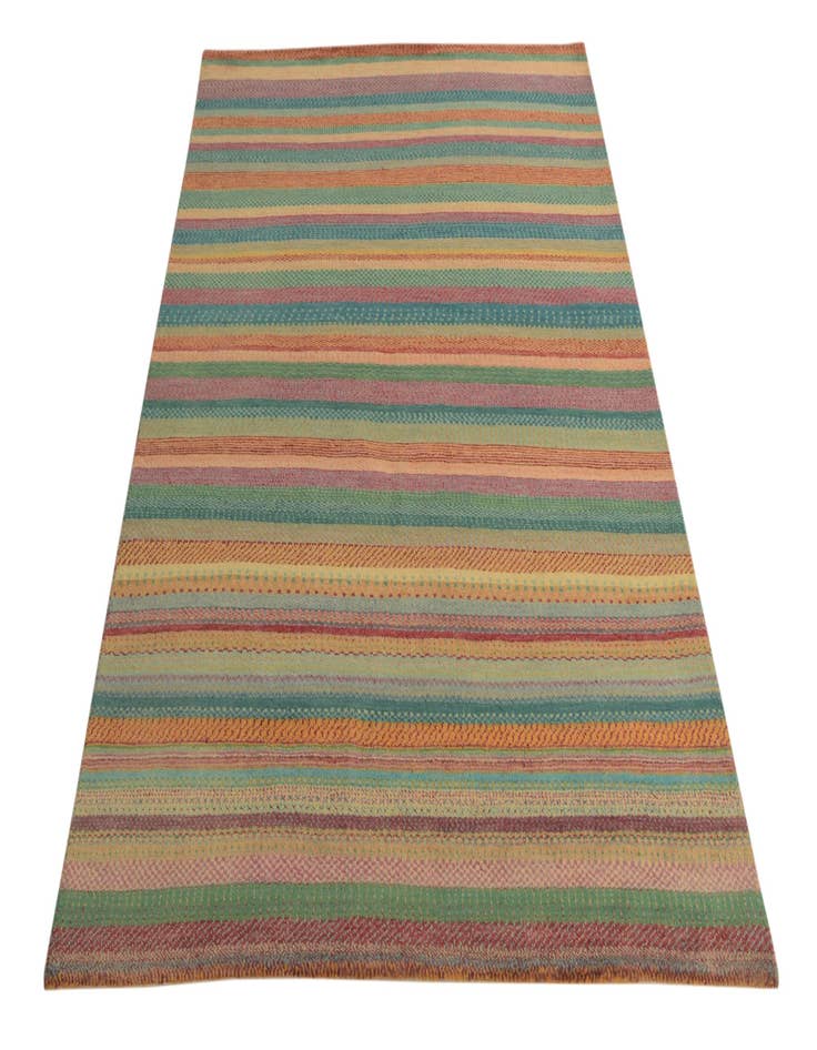 Detail image of 4' 8 x 6' 7 Hand Knotted Kashkuli Gabbeh Oriental Wool Rug