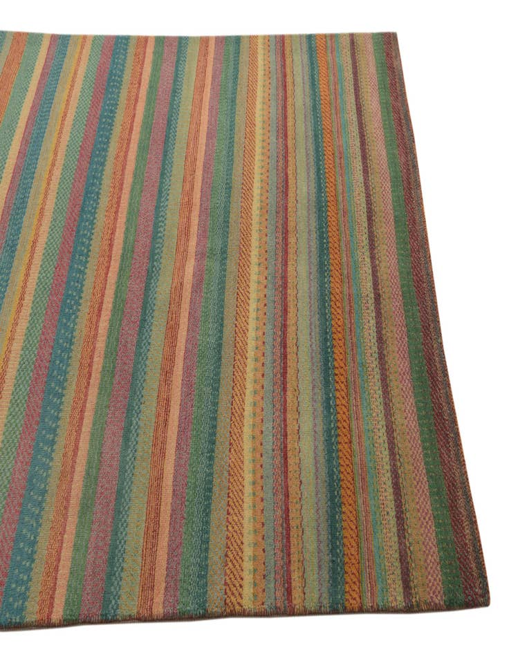 Detail image of 4' 8 x 6' 7 Hand Knotted Kashkuli Gabbeh Oriental Wool Rug