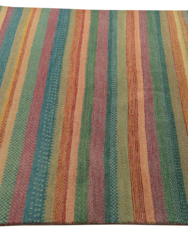 Detail image of 4' 8 x 6' 7 Hand Knotted Kashkuli Gabbeh Oriental Wool Rug