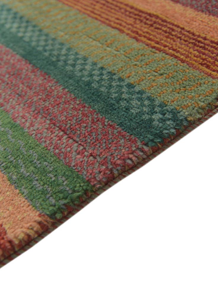 Detail image of 4' 8 x 6' 7 Hand Knotted Kashkuli Gabbeh Oriental Wool Rug