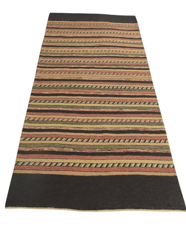 Detail image of  5' 8 x 8' 2  Hand Knotted Kashkuli Gabbeh Oriental Wool Rug