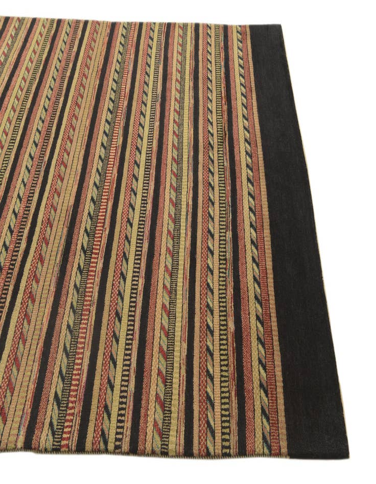 Detail image of  5' 8 x 8' 2  Hand Knotted Kashkuli Gabbeh Oriental Wool Rug