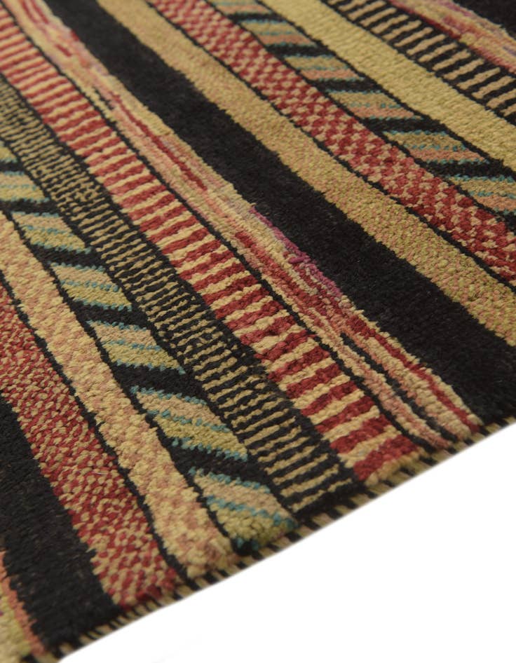 Detail image of  5' 8 x 8' 2  Hand Knotted Kashkuli Gabbeh Oriental Wool Rug