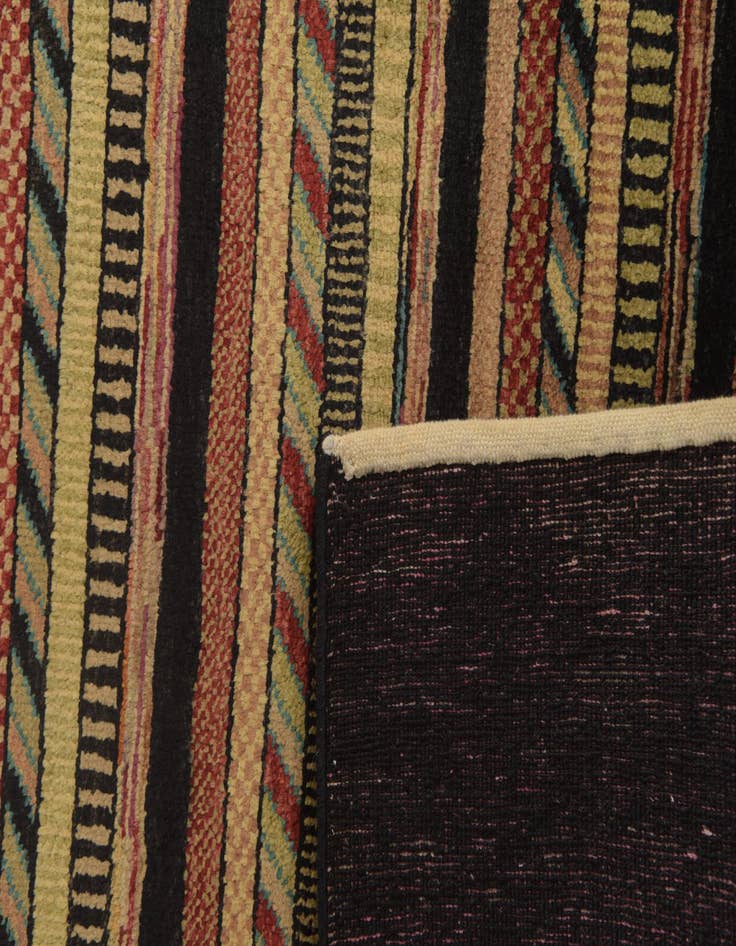 Detail image of  5' 8 x 8' 2  Hand Knotted Kashkuli Gabbeh Oriental Wool Rug