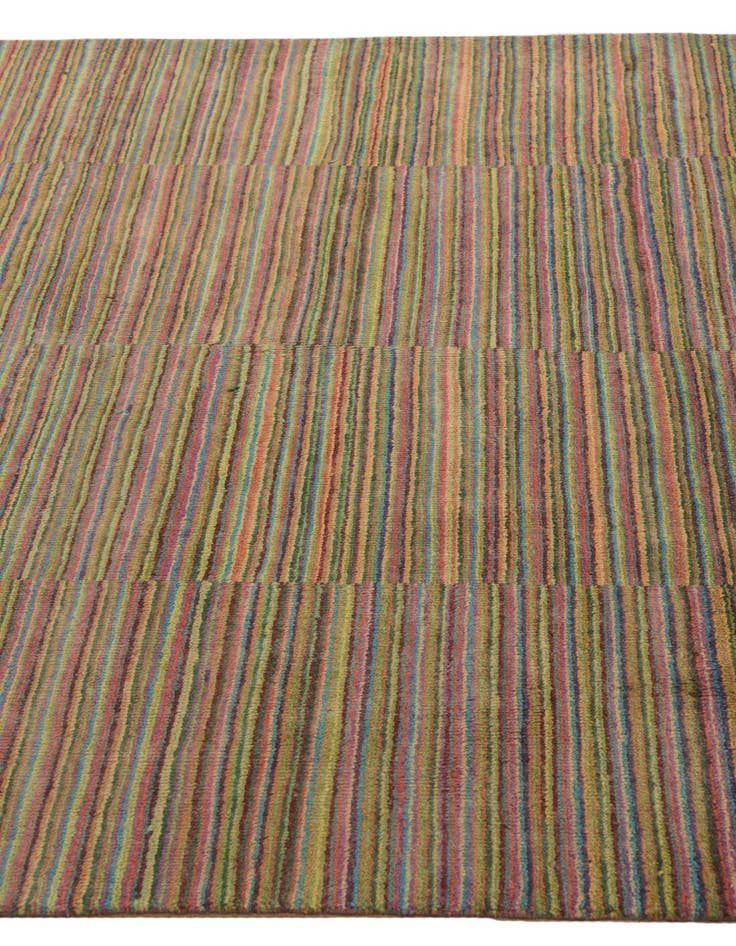 Detail image of  4' 9 x 6' 10  Hand Knotted Kashkuli Gabbeh Oriental Wool Rug