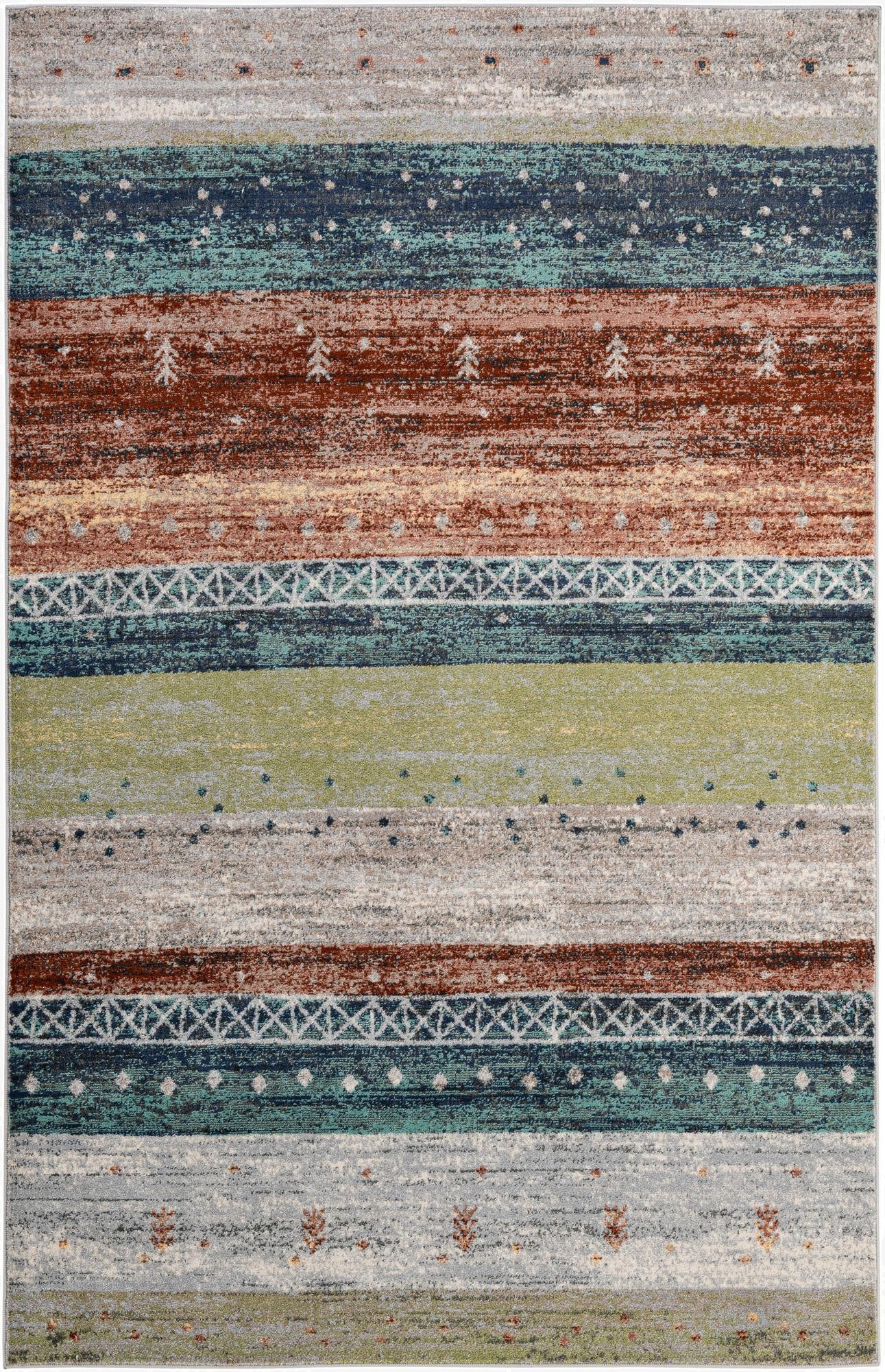  5' x 7' 9 Kashkuli Gabbeh Rug