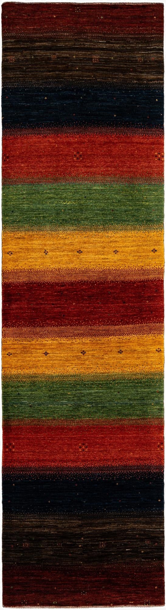  2' 9 x 10' 6  Hand Knotted Kashkuli Rug