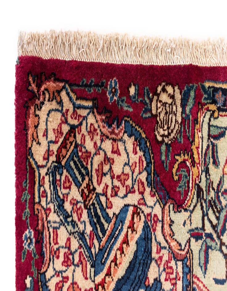 Detail image of  5' x 7' 3 Kashmar with Silk Wool Rug