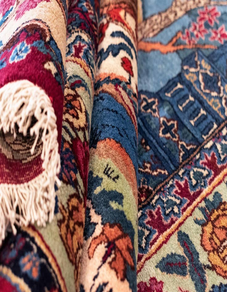 Detail image of  5' x 7' 3 Kashmar with Silk Wool Rug