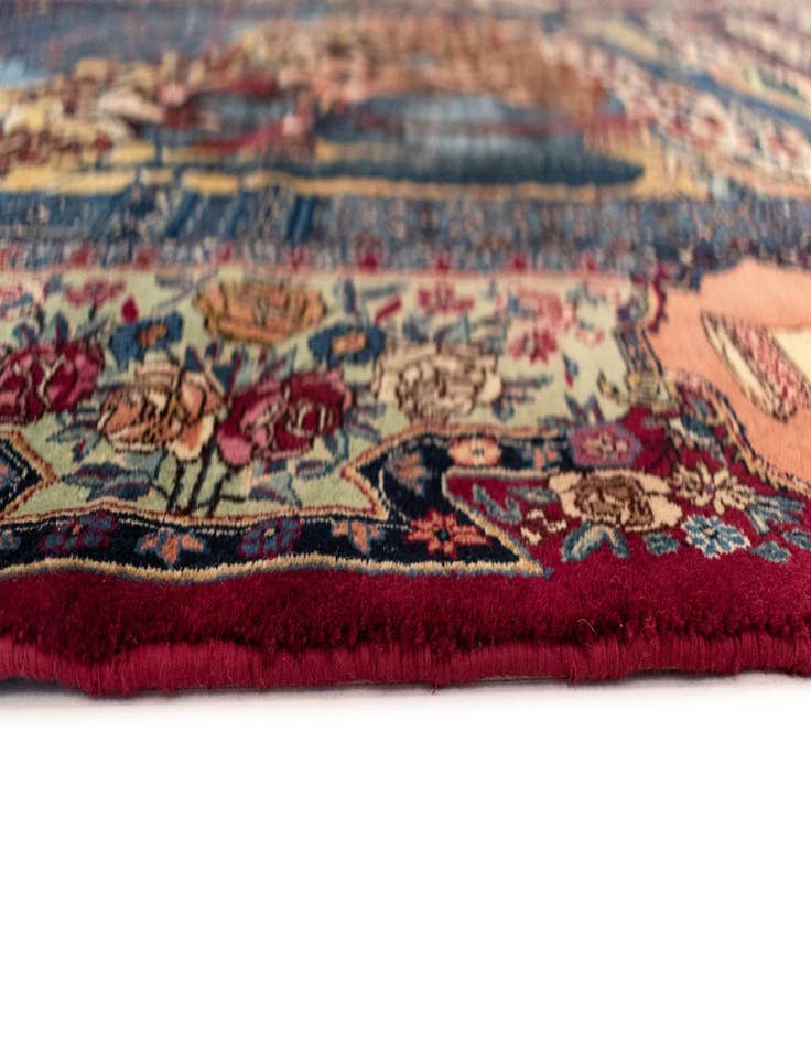 Detail image of  4' 11 x 7' 3 Kashmar with Silk Wool Rug