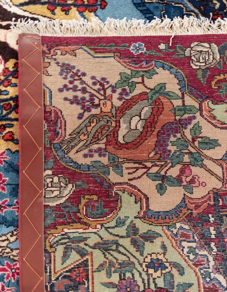 Detail image of  4' 11 x 7' 3 Kashmar with Silk Wool Rug