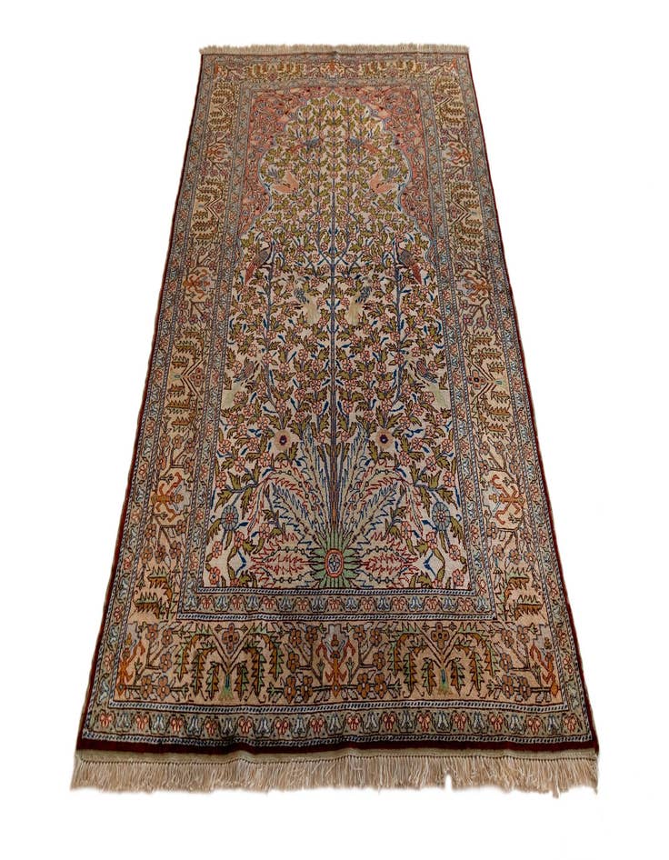 Detail image of  3' 7 x 5' 3 Kayseri Silk Rug