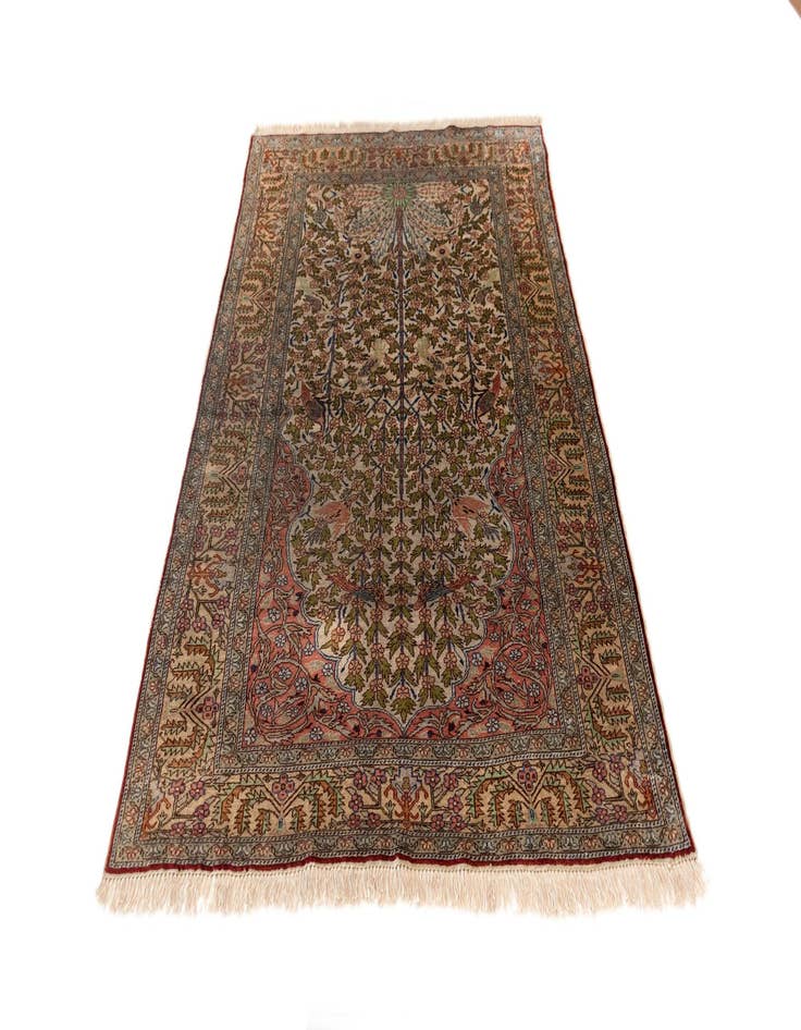 Detail image of  3' 7 x 5' 3 Kayseri Silk Rug