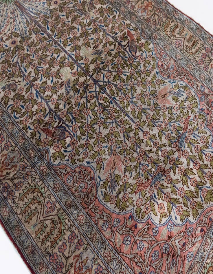 Detail image of  3' 7 x 5' 3 Kayseri Silk Rug
