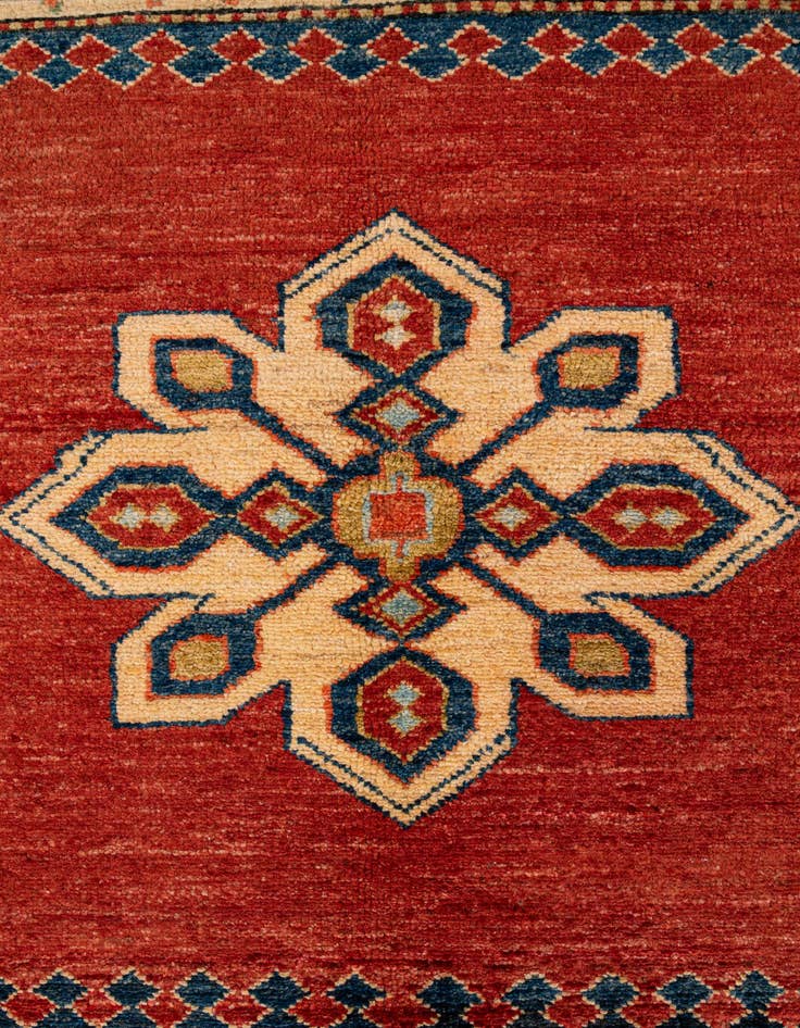 Detail image of  7' 5 x 9' 7  Hand Knotted Kazak Wool Rug