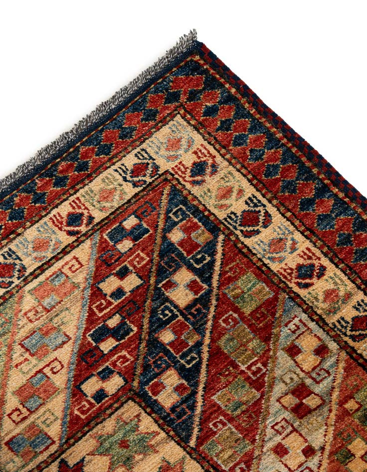 Detail image of  7' 5 x 9' 7  Hand Knotted Kazak Wool Rug