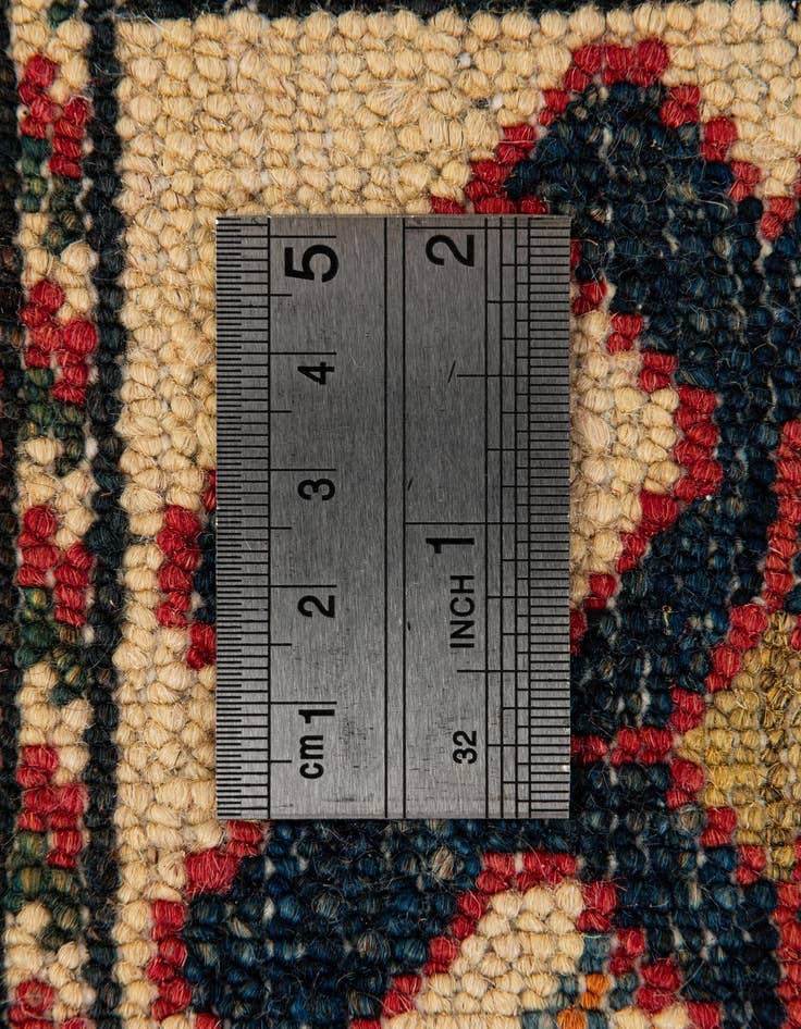 Detail image of  4' 3 x 5' 3  Hand Knotted Kazak Wool Rug