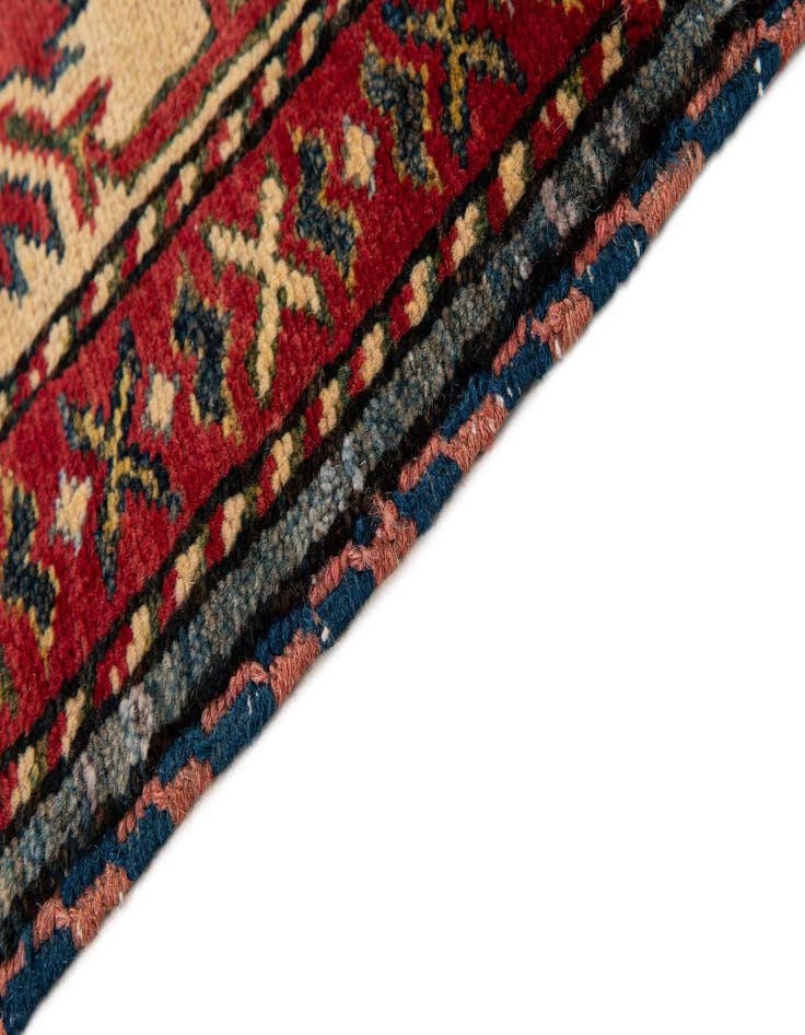 Detail image of  4' 3 x 5' 3  Hand Knotted Kazak Wool Rug