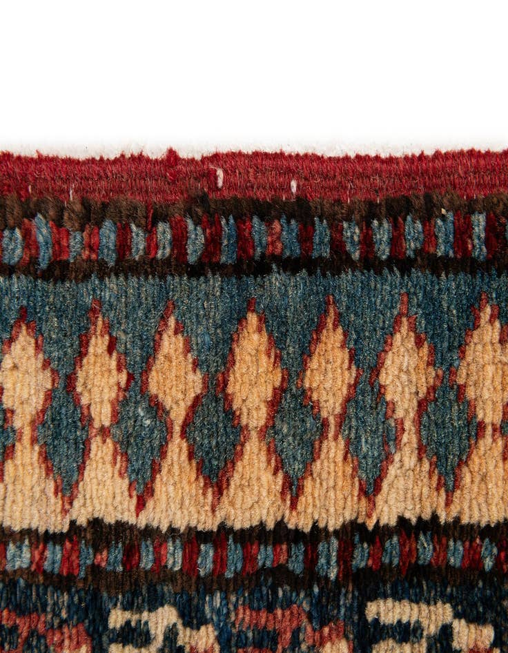 Detail image of  7' 1 x 10' 3  Hand Knotted Kazak Wool Rug