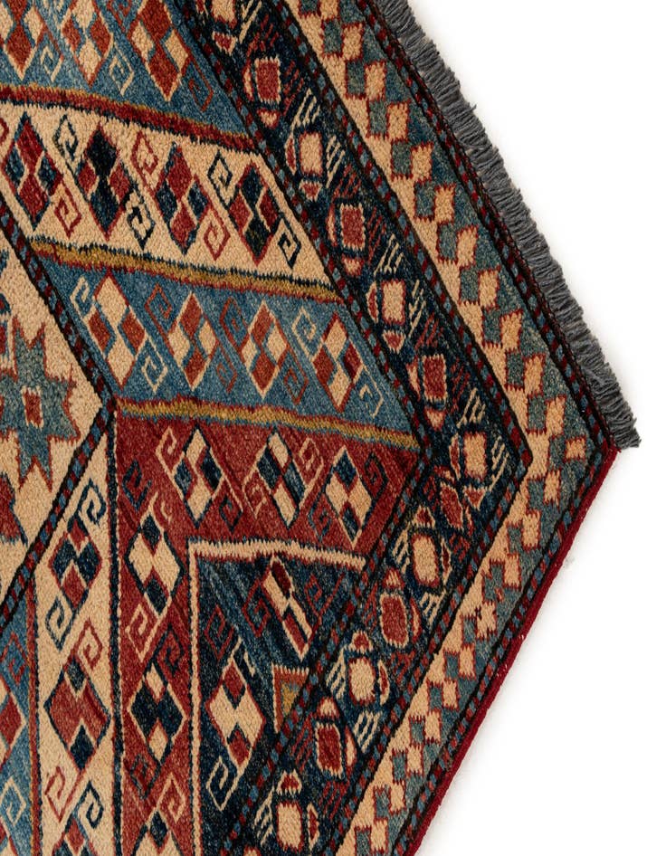 Detail image of  7' 1 x 10' 3  Hand Knotted Kazak Wool Rug