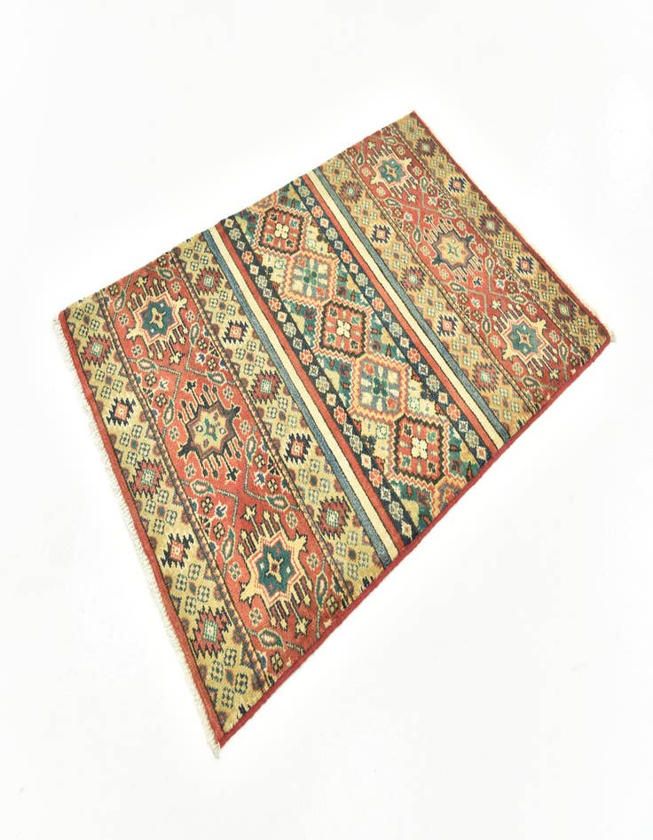 Detail image of  2' 9 x 4' 2  Hand Knotted Kazak Rug