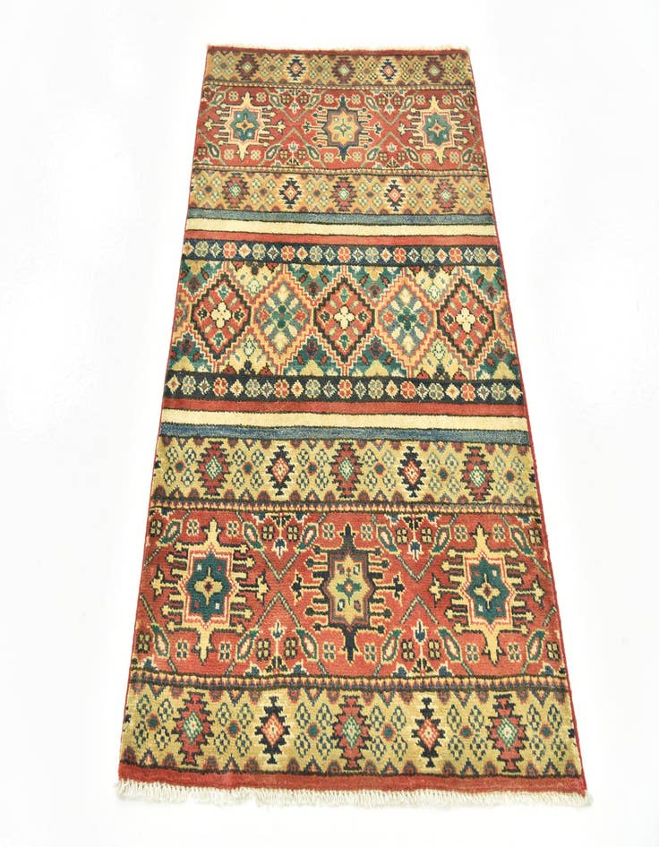 Detail image of  2' 9 x 4' 2  Hand Knotted Kazak Rug