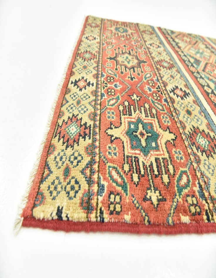 Detail image of  2' 9 x 4' 2  Hand Knotted Kazak Rug