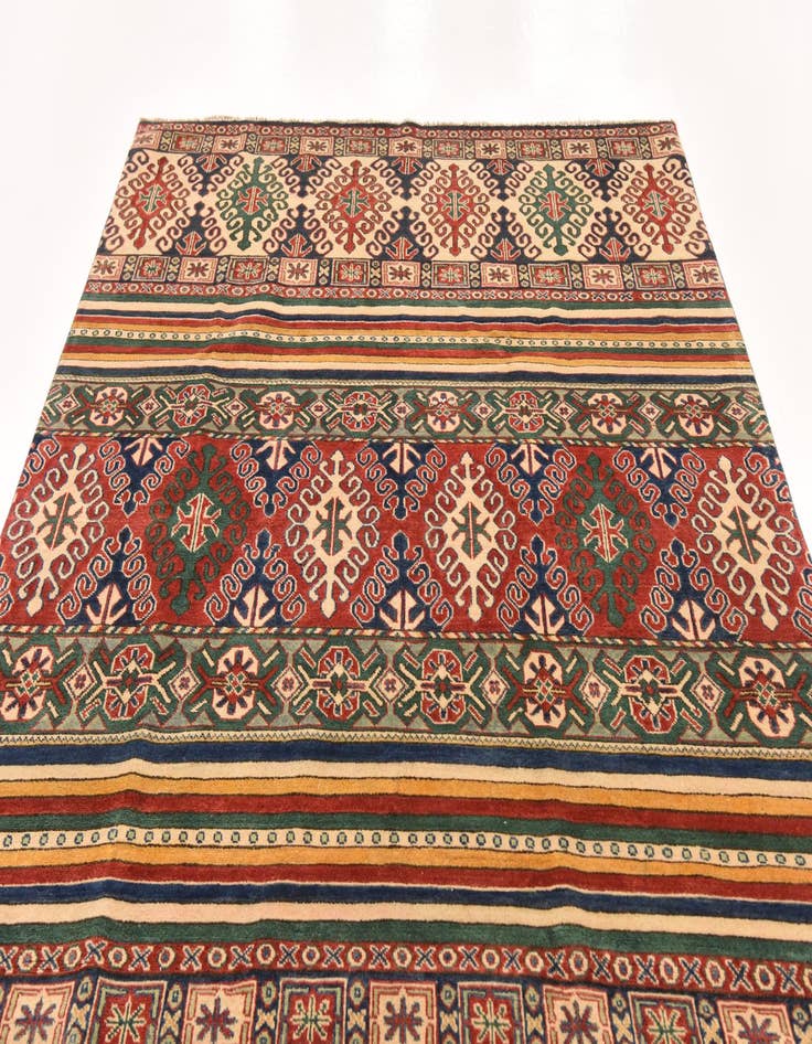 Detail image of  6' 6 x 9' 7  Hand Knotted Kazak Rug