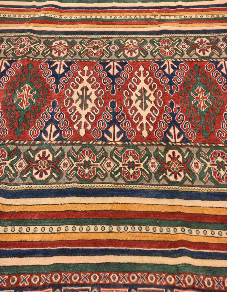 Detail image of  6' 6 x 9' 7  Hand Knotted Kazak Rug
