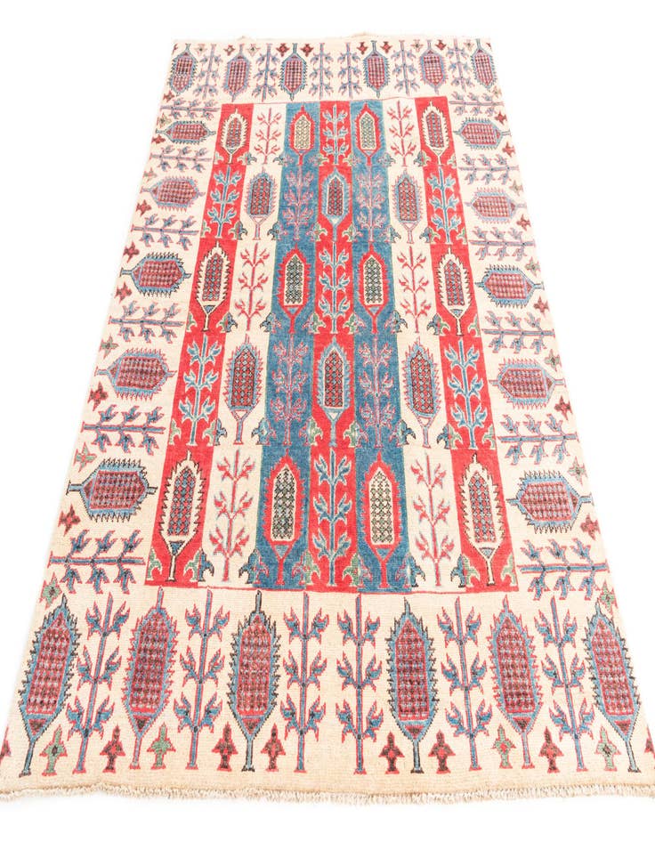 Detail image of  5' x 6' 10  Hand Knotted Kazak Rug