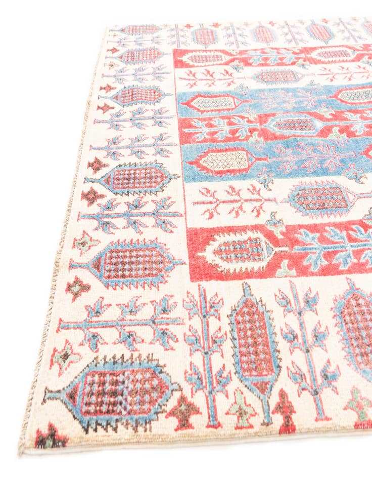 Detail image of  5' x 6' 10  Hand Knotted Kazak Rug