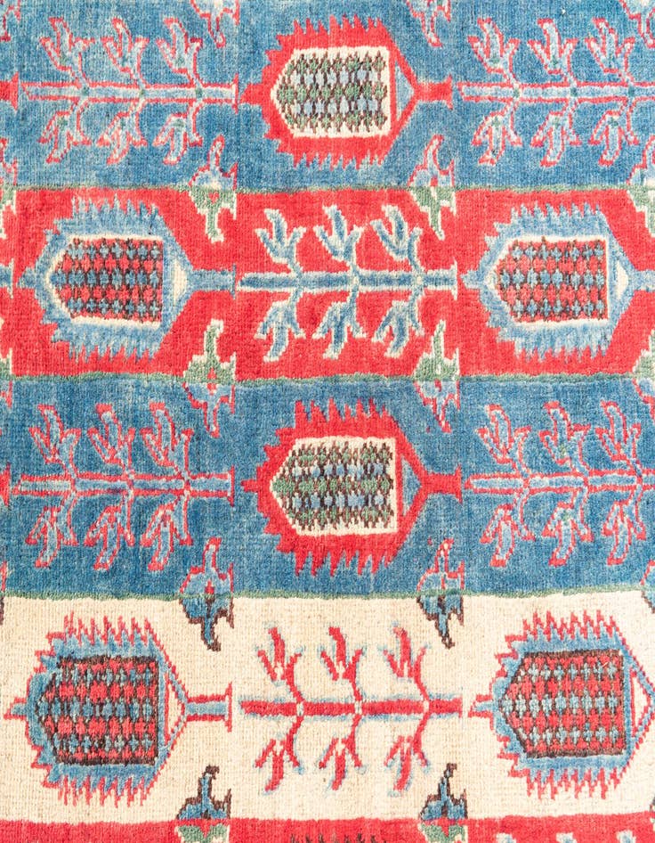 Detail image of  5' x 6' 10  Hand Knotted Kazak Rug