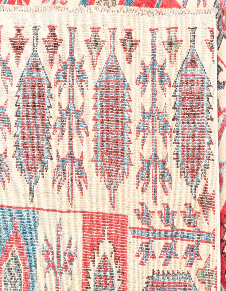 Detail image of  5' x 6' 10  Hand Knotted Kazak Rug