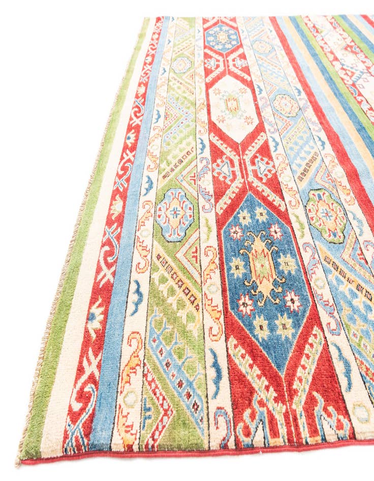 Detail image of  6' 7 x 9' 8  Hand Knotted Kazak Rug