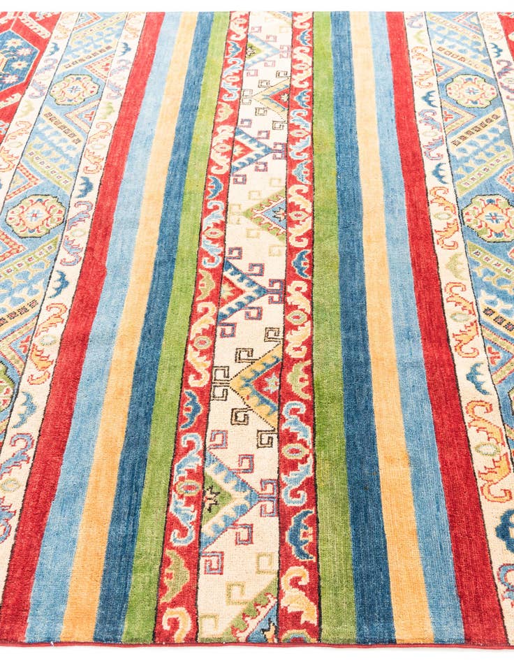 Detail image of  6' 7 x 9' 8  Hand Knotted Kazak Rug