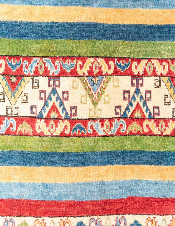 Detail image of  6' 7 x 9' 8  Hand Knotted Kazak Rug