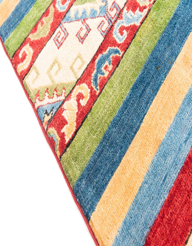 Detail image of  6' 7 x 9' 8  Hand Knotted Kazak Rug