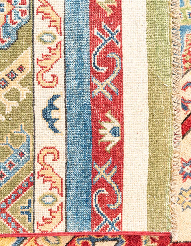 Detail image of  6' 7 x 9' 8  Hand Knotted Kazak Rug