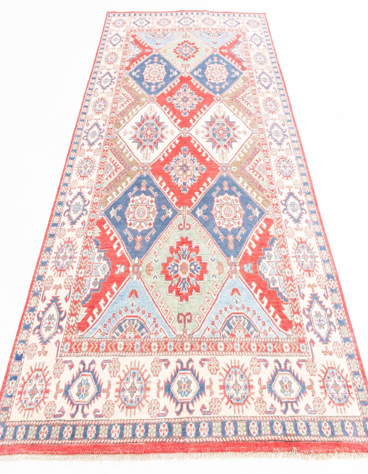 Detail image of  6' x 9' 1  Hand Knotted Kazak Rug