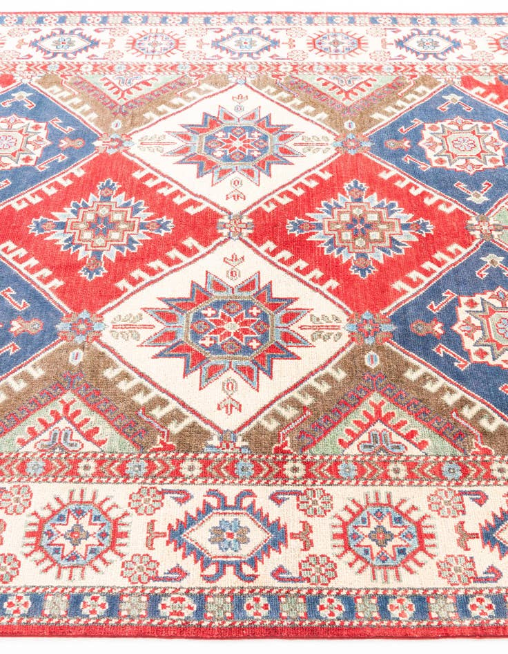 Detail image of  6' x 9' 1  Hand Knotted Kazak Rug