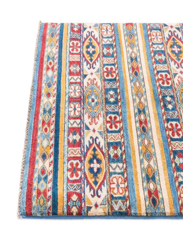 Detail image of  2' 8 x 4'  Hand Knotted Kazak Rug
