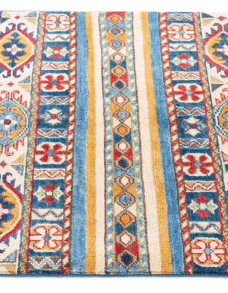 Detail image of  2' 8 x 4'  Hand Knotted Kazak Rug